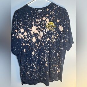 Corona graphic bleach dyed tee XL